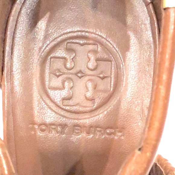 Tory Burch Audrianna Leather Lace Up Sandal Heels - Picture 10 of 11